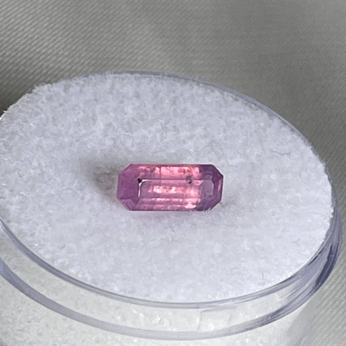 Natural Pink Sapphire-rectangular