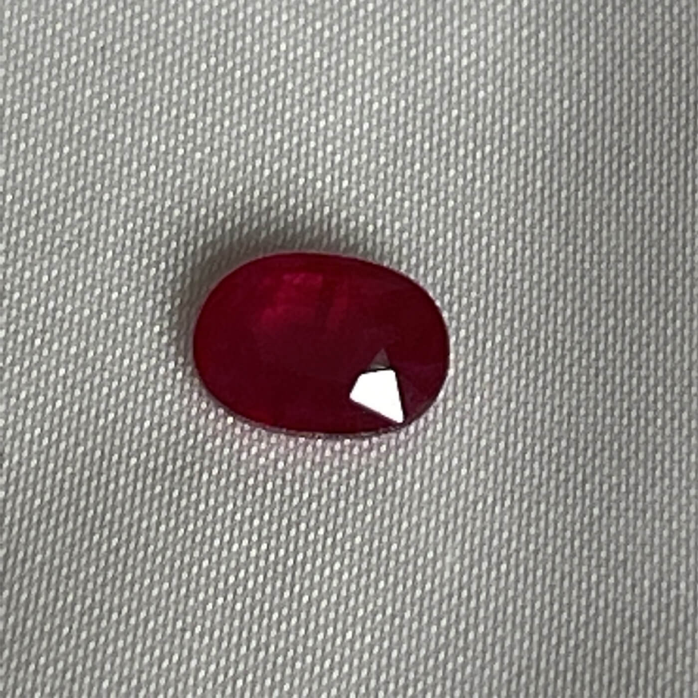Natural Red Ruby-oval