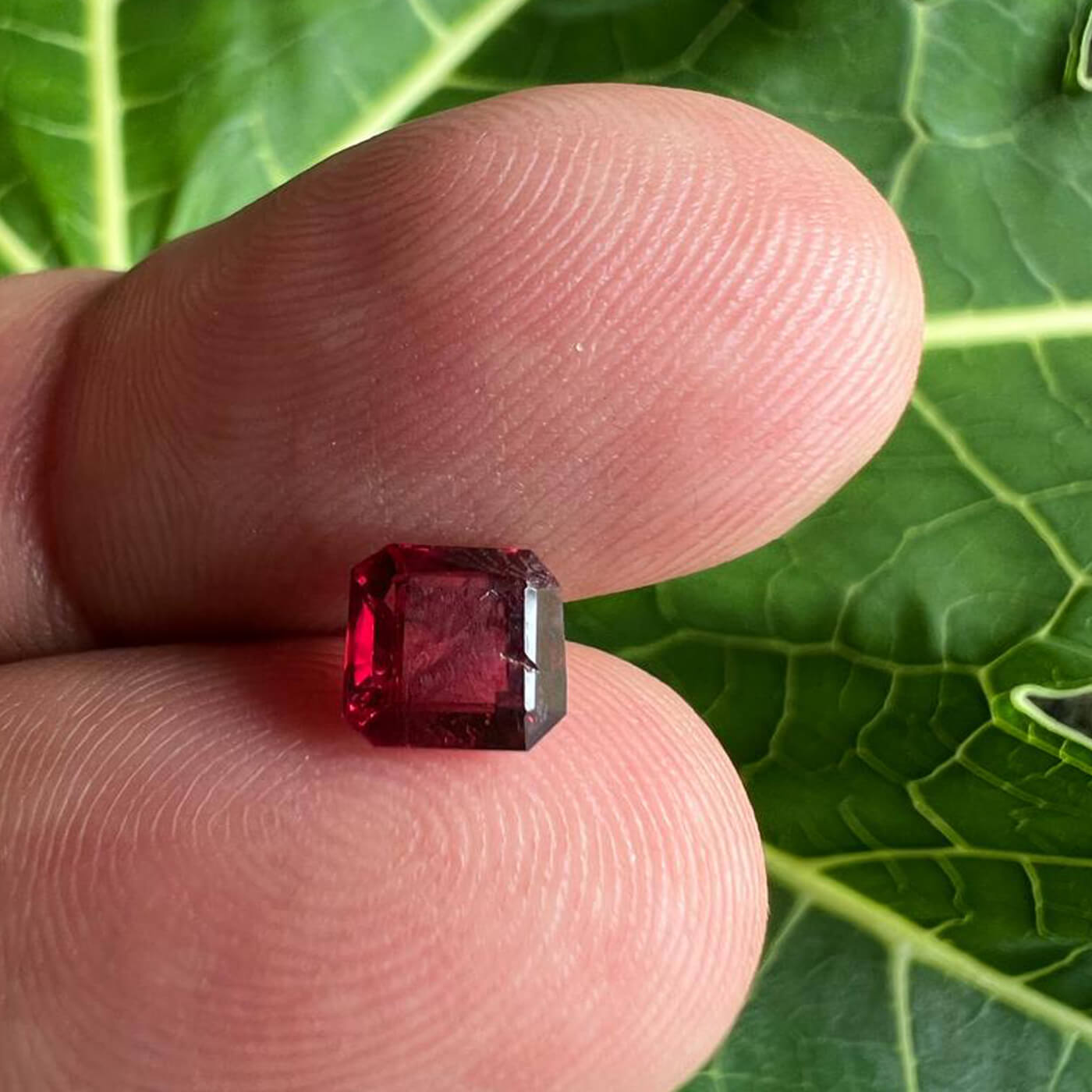 Natural Red Spinel-square